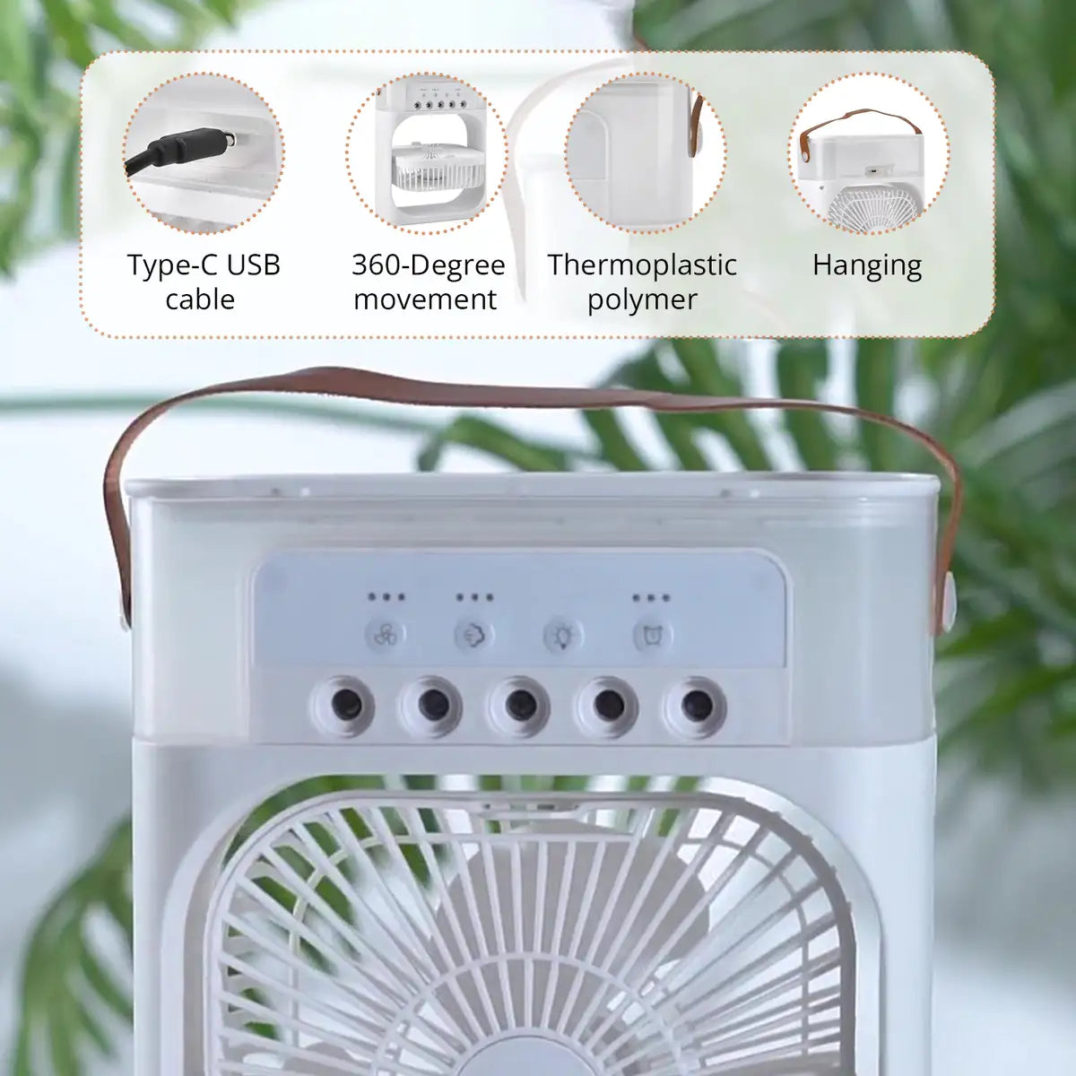BreezeMate 4-in-1 Mini Air Cooler Fan