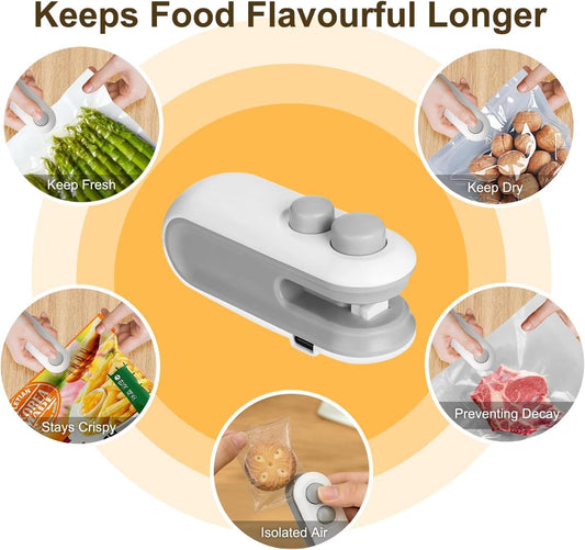 Portable Plastic Bag 2 in 1 Sealing Machine