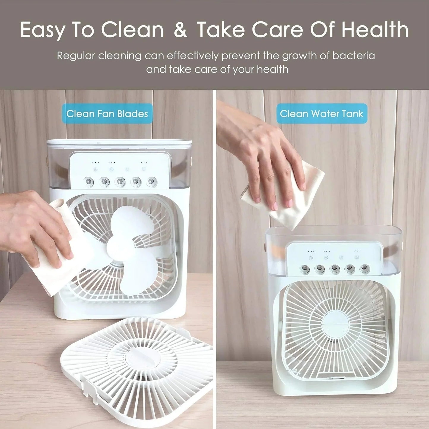 BreezeMate 4-in-1 Mini Air Cooler Fan